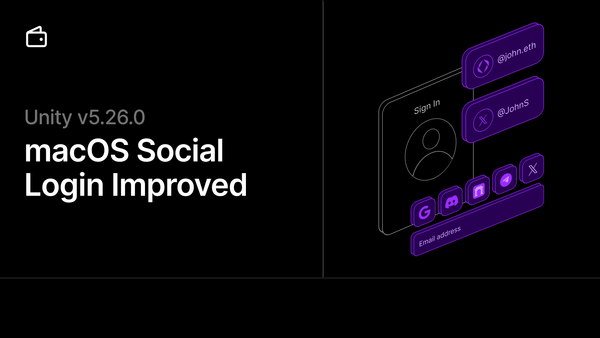 Unity 5.26.0 - Improvements to macOS OAuth Flows