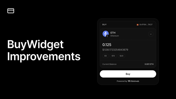 BuyWidget Improvements