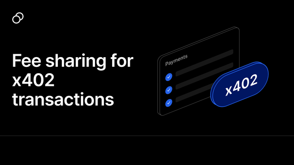 Fee sharing for x402 transactions