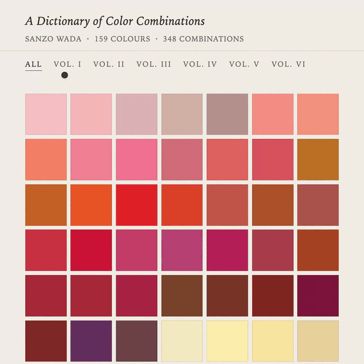 Dictionary of Color Combinations