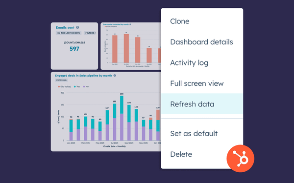 How to auto-refresh HubSpot dashboards