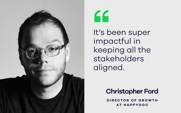 How HappyDoc aligns sales, marketing and investors around real-time performance