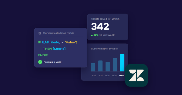 Getting Started with Custom Metrics in Zendesk Analytics