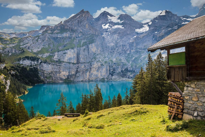 Berge Sommerurlaub Haustausch Kandersteg Schweiz Kanton Bern