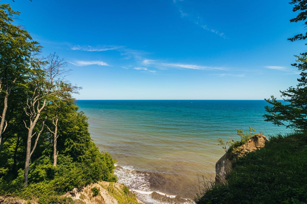 Blick aufs Meer im Nationalpark Jasmund