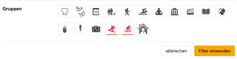 Filter in der HomeExchange-Suche