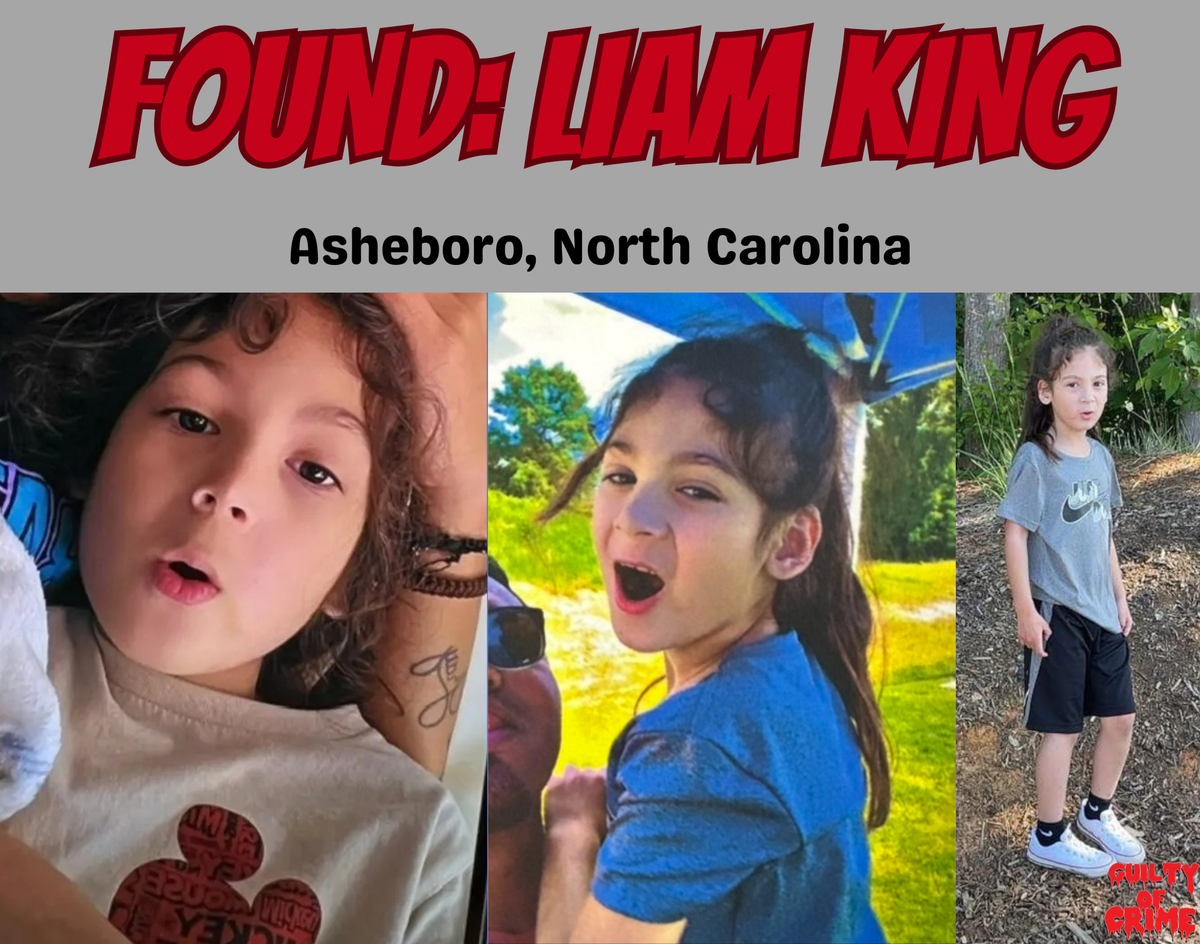UPDATED: LIAM KING HAS BEEN FOUND DECEASED