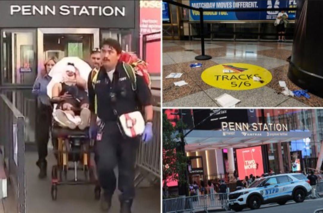 PENN KNIFE HORROR- MADMAN STABS 5 PEOPLE IN TRAIN STATION