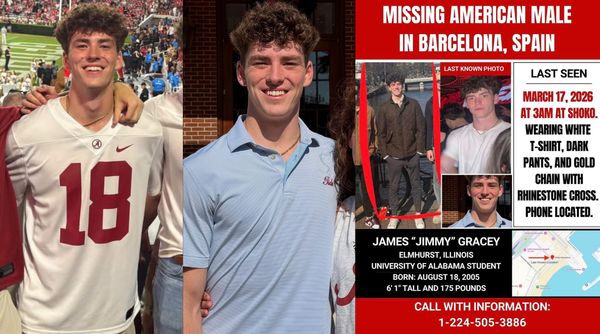 Jimmy (James Paul) Gracey Missing in Barcelona, Spain