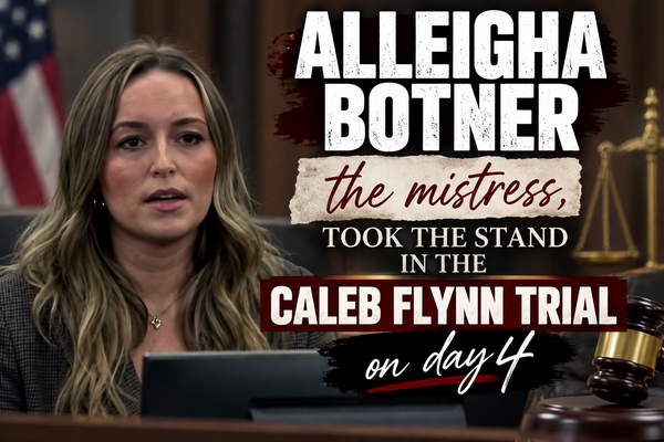 Alleigha Botner, The Mistress, Took the Stand on Day 4 of the Caleb Flynn Trial (Testimony will continue tomorrow)