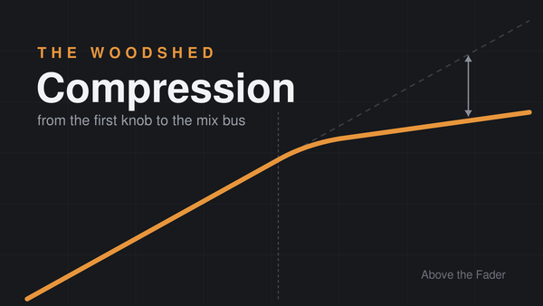 You can't hear it when it's right: compression from the first knob to the mix bus