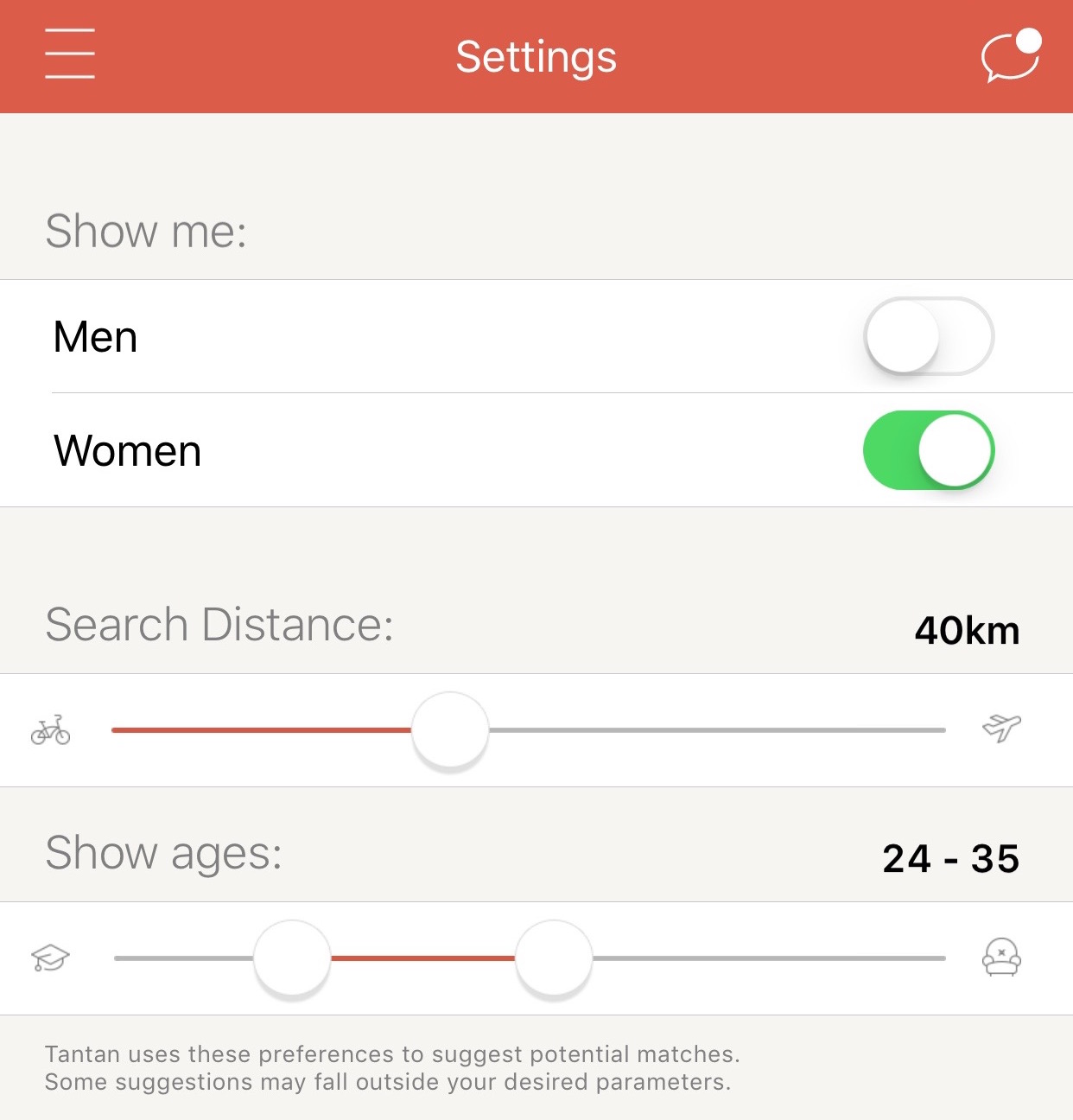 Your dating preferences