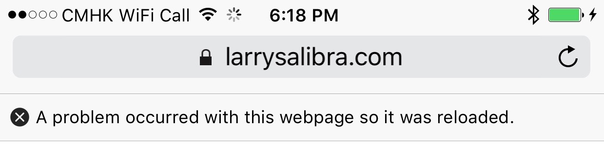 Safari runs out of RAM on iOS