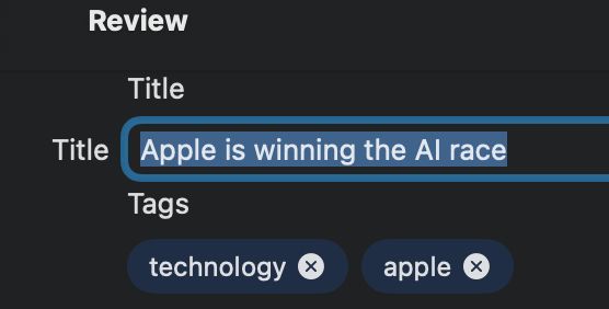 Apple is winning the AI race