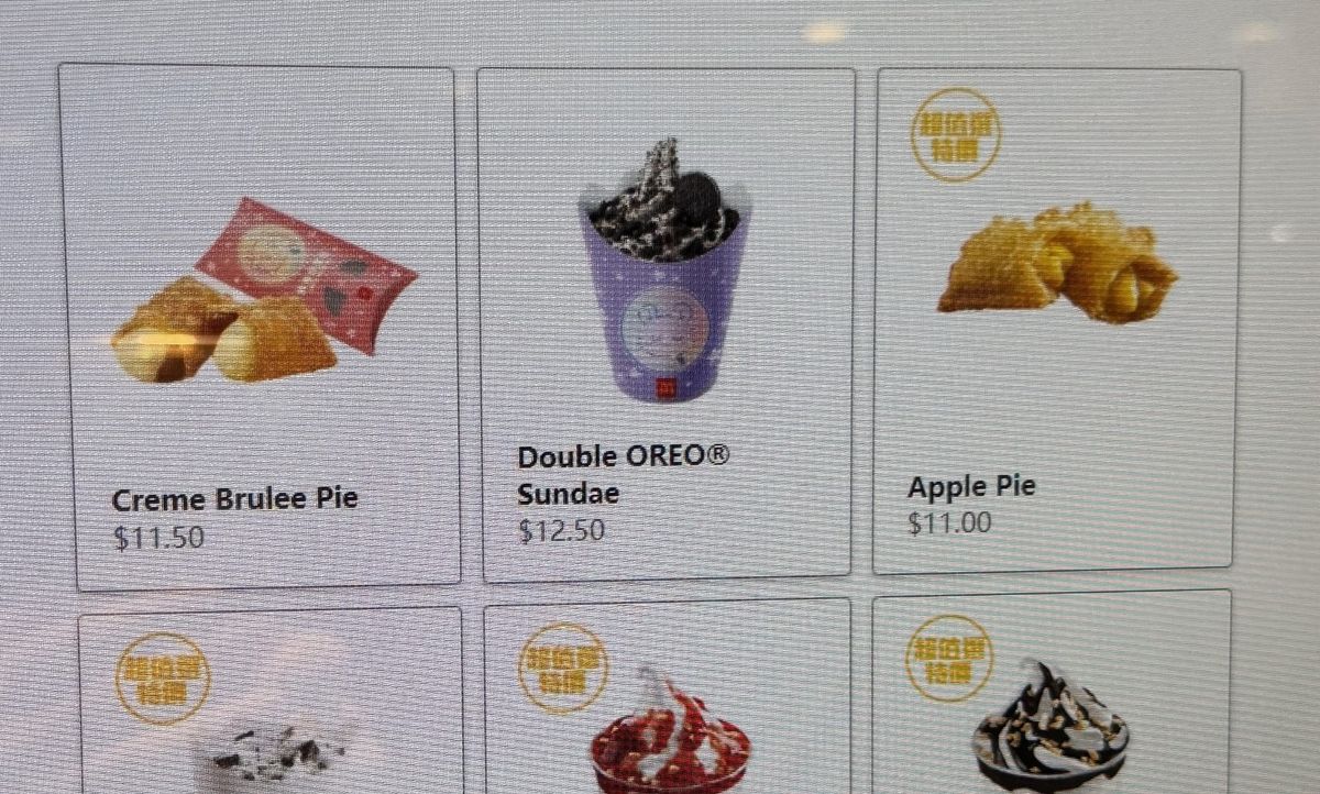 Classic McDonald's desserts live on in Hong Kong