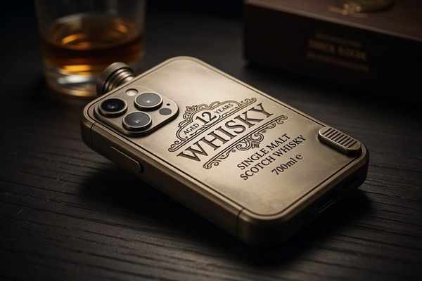 A phone is a whiskey flask