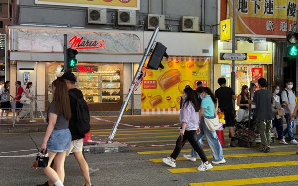 Crossing the street in one country, two systems