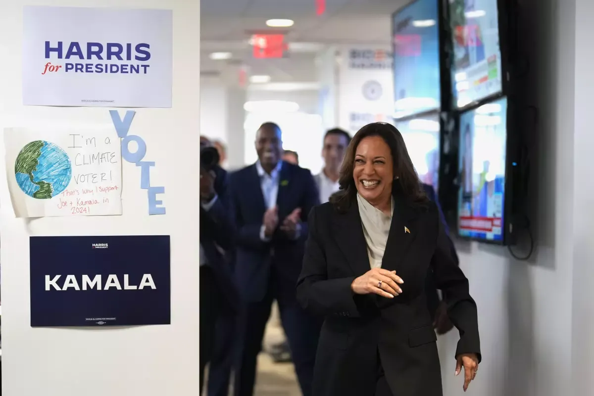 Kamala Harris makes first speech as 2024 presidential hopeful