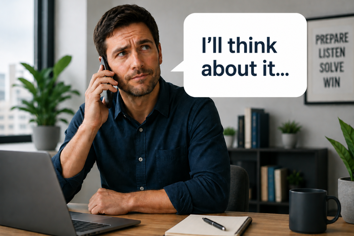 "I'll Think About It" Means Something — Here's What It Actually Means