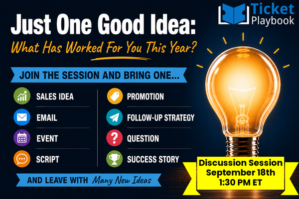 Just One Good Idea: What Has Worked For You This Year?