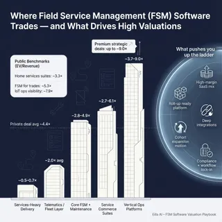The Complete Valuation Playbook for Field Service Management Software Businesses