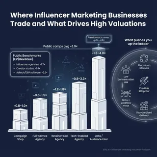 The Complete Valuation Playbook for Influencer Marketing Businesses