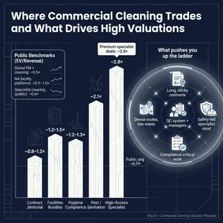The Complete Valuation Playbook for Commercial Cleaning Businesses