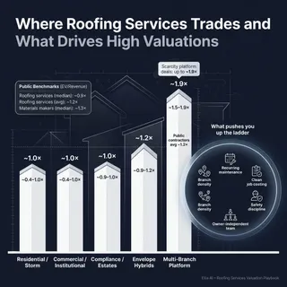 The Complete Valuation Playbook for Roofing Services Businesses