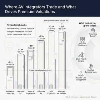 The Complete Valuation Playbook for AV Systems Integration Businesses