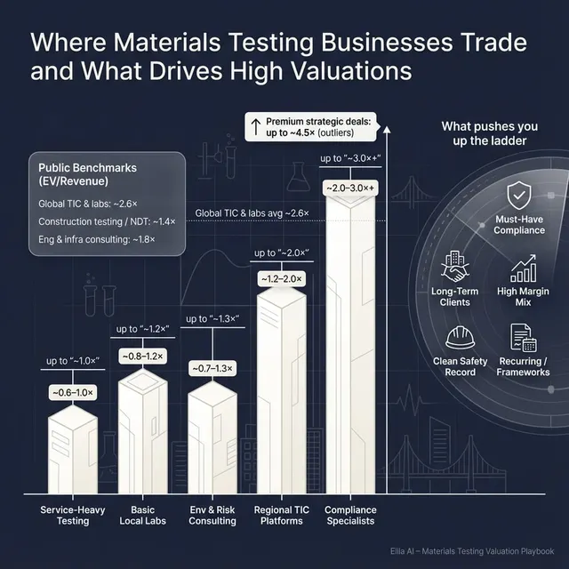 The Complete Valuation Playbook for Materials Testing Businesses