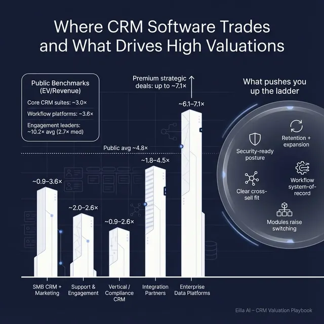 The Complete Valuation Playbook for CRM Software Businesses