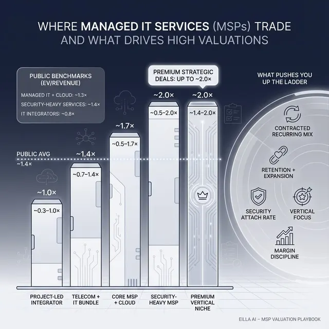 The Complete Valuation Playbook for Managed IT Services Businesses