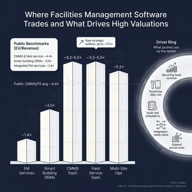 The Complete Valuation Playbook for Facilities Management Software Businesses