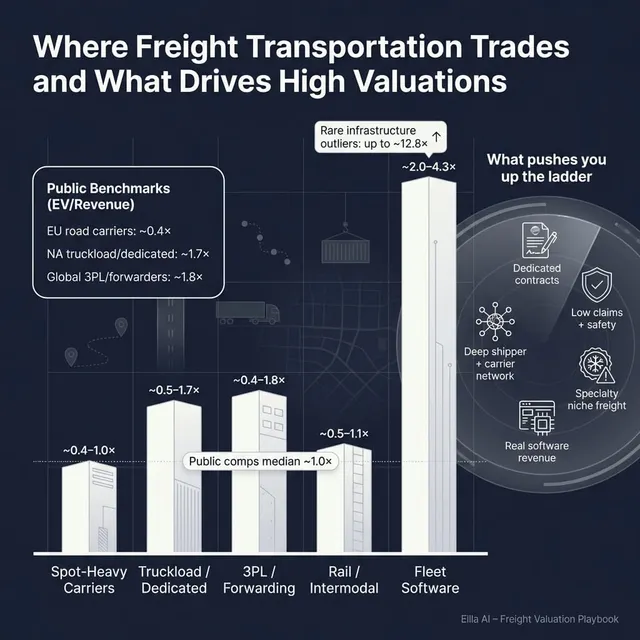 The Complete Valuation Playbook for Freight Transportation Businesses