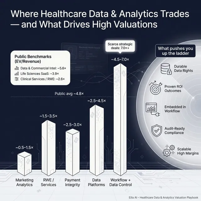 The Complete Valuation Playbook for Healthcare Data and Analytics Businesses