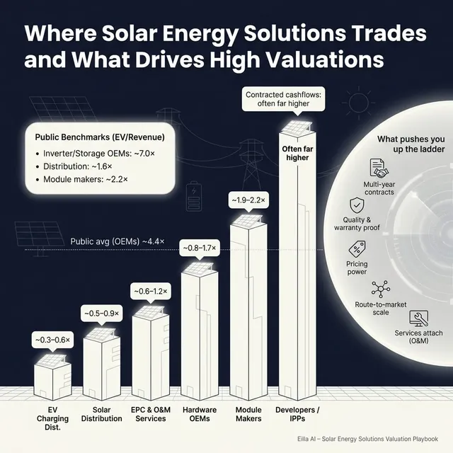 The Complete Valuation Playbook for Solar Energy Solutions Businesses