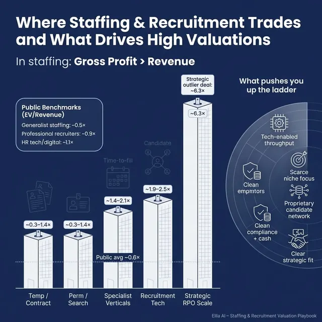 The Complete Valuation Playbook for Staffing and Recruitment Businesses