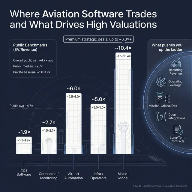 The Complete Valuation Playbook for Aviation Software Businesses