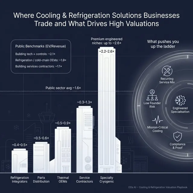 The Complete Valuation Playbook for Cooling and Refrigeration Solutions Businesses