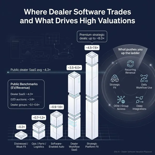 The Complete Valuation Playbook for Dealer Software Businesses