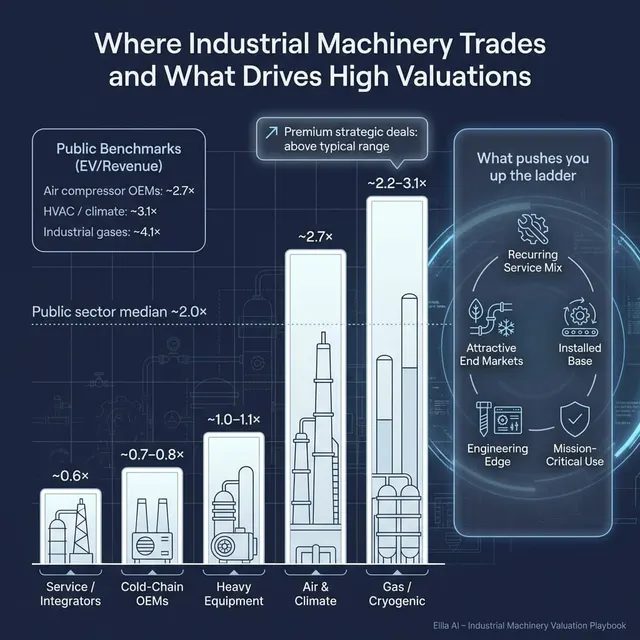 The Complete Valuation Playbook for Industrial Machinery Businesses