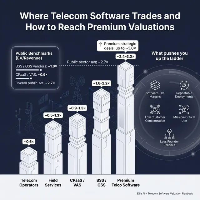 The Complete Valuation Playbook for Telecom Software Businesses