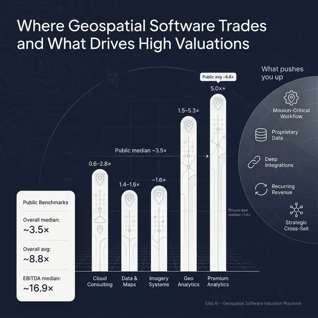 The Complete Valuation Playbook for Geospatial Software Businesses