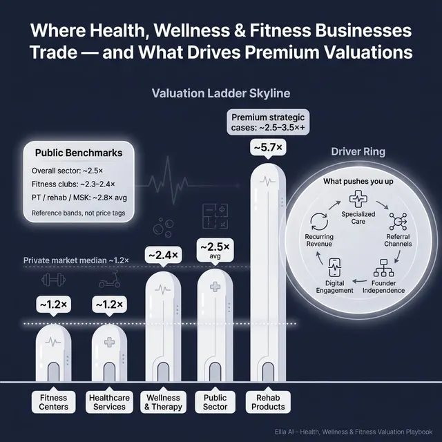 The Complete Valuation Playbook for Health, Wellness & Fitness Services Businesses