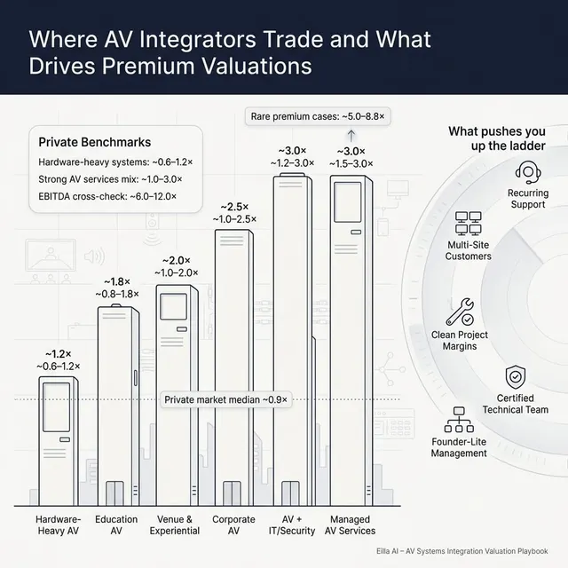 The Complete Valuation Playbook for AV Systems Integration Businesses