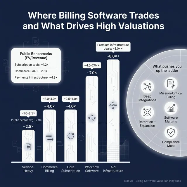 The Complete Valuation Playbook for Billing and Subscription Software Businesses