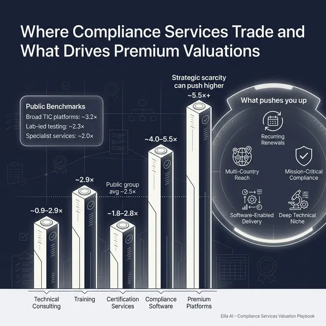 The Complete Valuation Playbook for Compliance and Certification Services Businesses