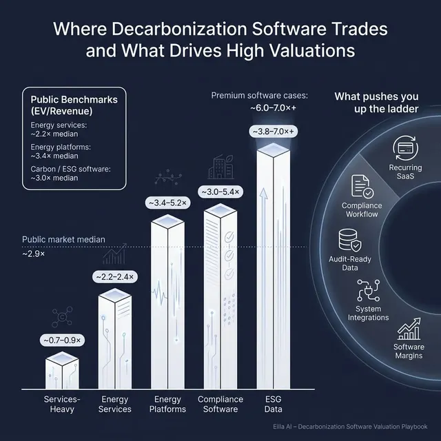 The Complete Valuation Playbook for Decarbonization Software Businesses