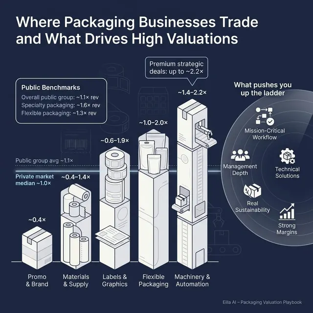 The Complete Valuation Playbook for Packaging and Labeling Solutions Businesses