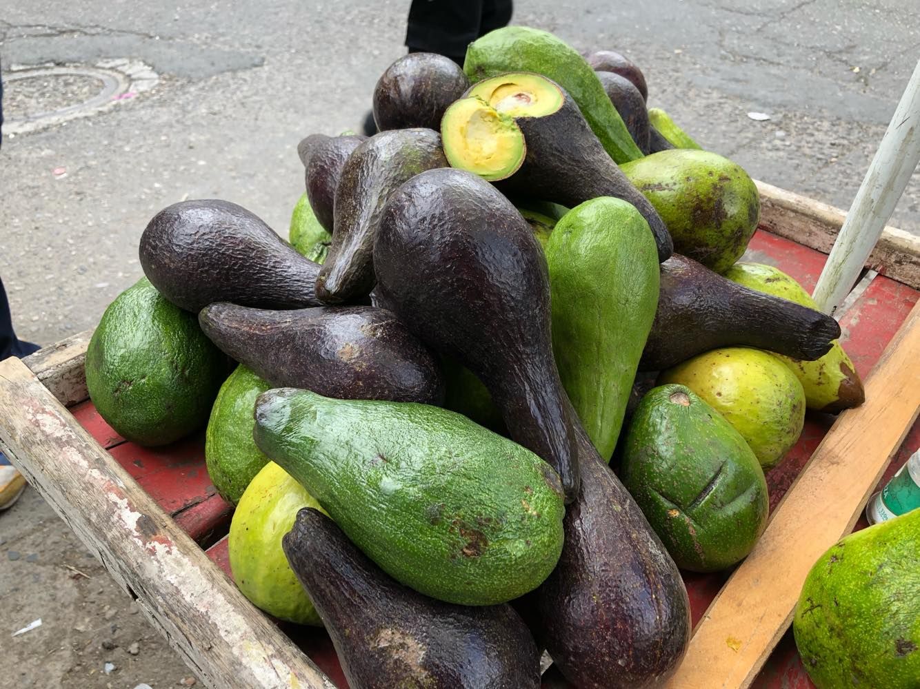 Comprando frutas tropicales en la República Checa